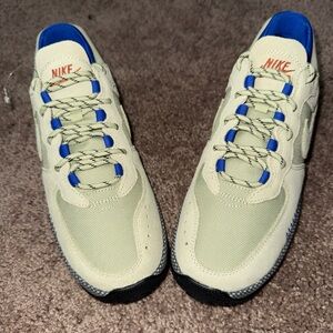 Size 8.5 - Nike Air Force 1 Wild Olive Aura Aquarius Blue Wmns, New W/out Box